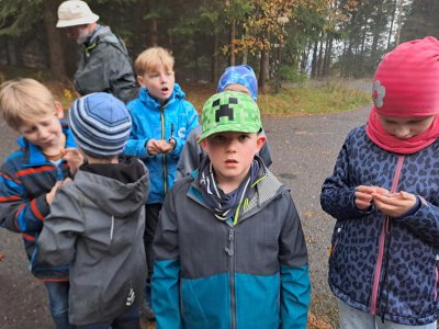 Všichni si práci s buzolou vyzkouší.