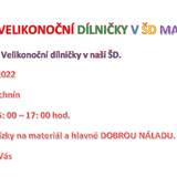 VELIKONOČNÍ DÍLNIČKY V ŠD MACHNÍN