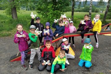 Poslední květnové učení venku