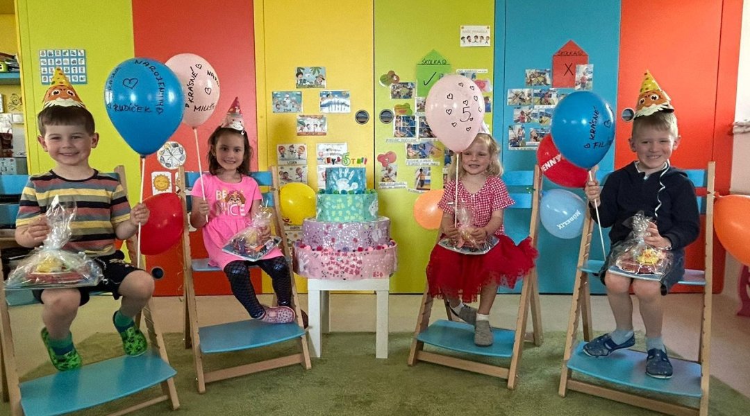 Narozeniny - Valinka, Miuška, Rudík, Filípek