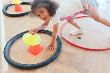 Cvičení v tělocvičně