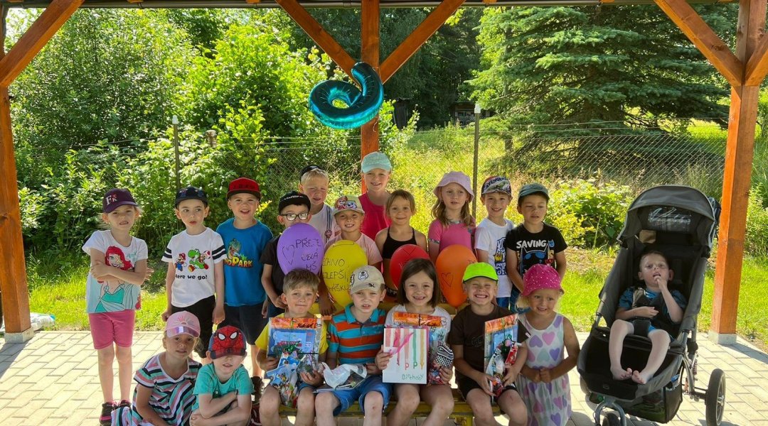 Narozeniny - Bětuška, Kubíček, Mireček, Tomášek