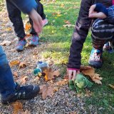 Učení venku 1. 11. 2023 - příprava zvířat na zimu