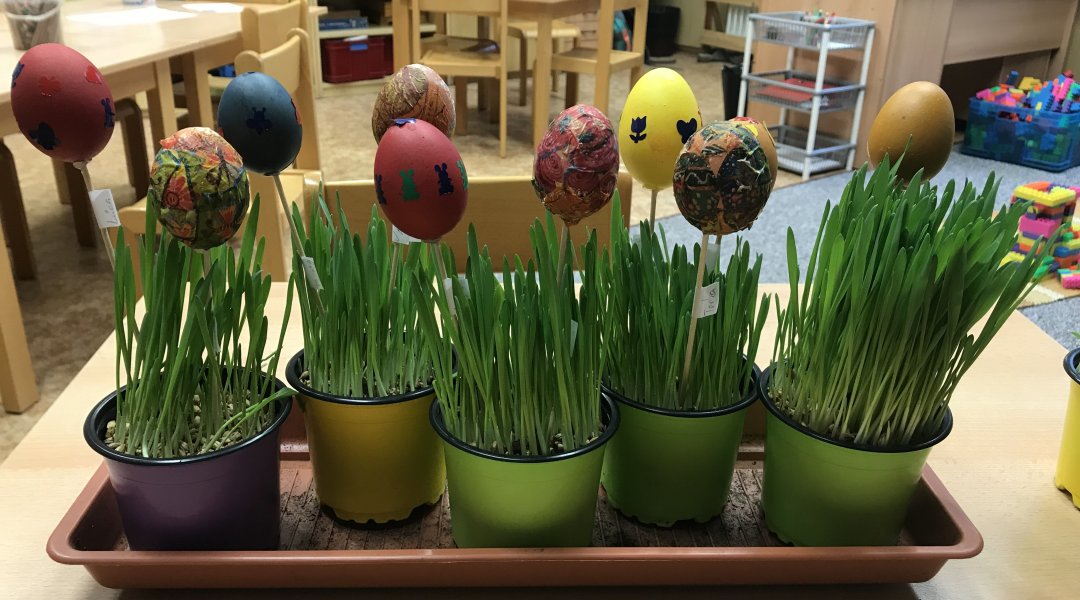 Velikonoční tvoření v družině v Machníně
