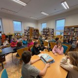 Společná návštěva knihovny s třeťáky z Ostašova