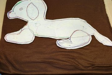 Šití závěrečné fotky