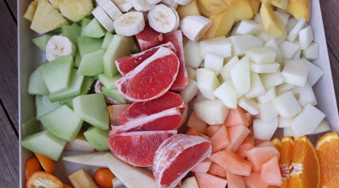 Ochutnávka ovoce a mléčných výrobků