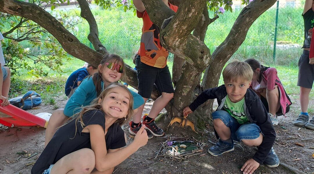 Dinosauří dopoledne machnínských a ostašovských druháků 27. 5. 2026