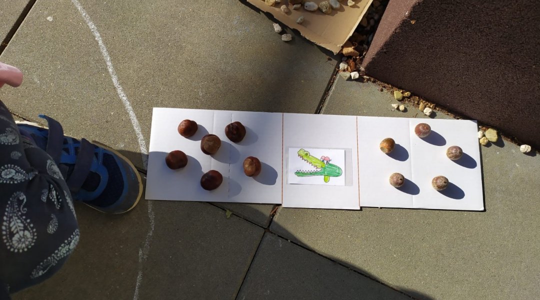 Pondělní matematika venku a trochu pizzy za odměnu