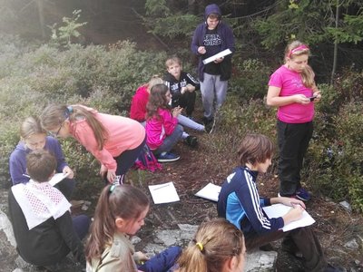 Kreslení skal uhlem