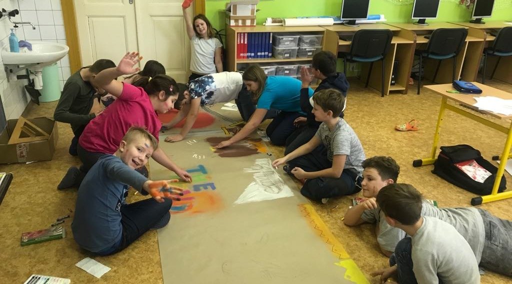 Příprava vánoční besídky v Machníně